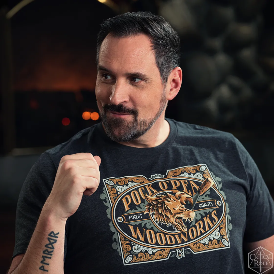 T-shirts-Critical Role Chetney Pock O'Pea Woodworks T-Shirt