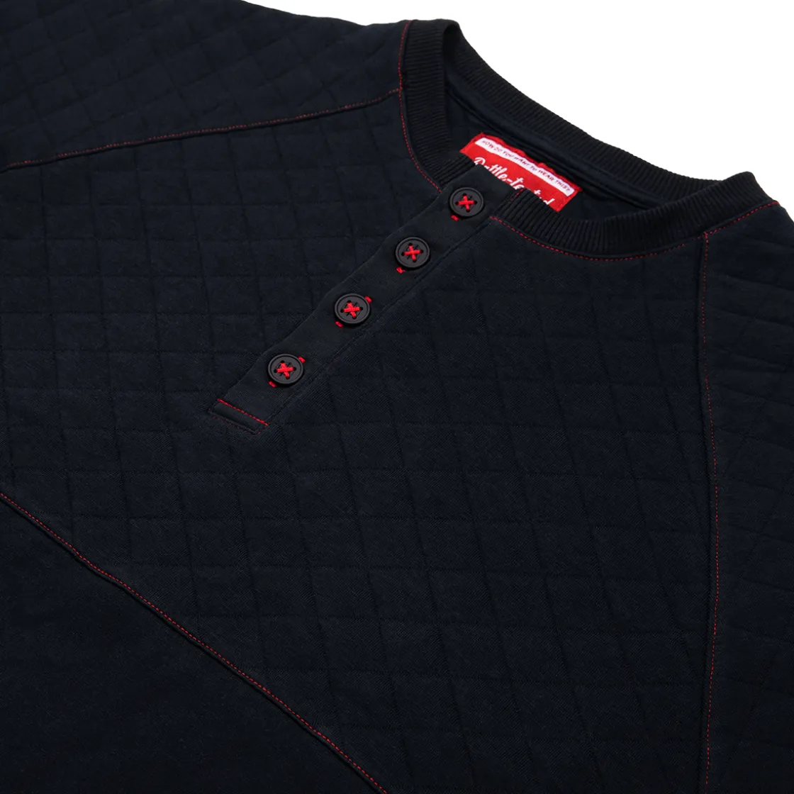 Sweaters & Hoodies-Critical Role Fjord Stone Black Henley Long Sleeve Shirt