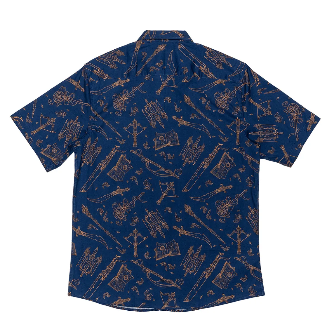 Polo & Button Down Shirts-Critical Role Mighty Nein Weapons Button Down Short Sleeve Shirt