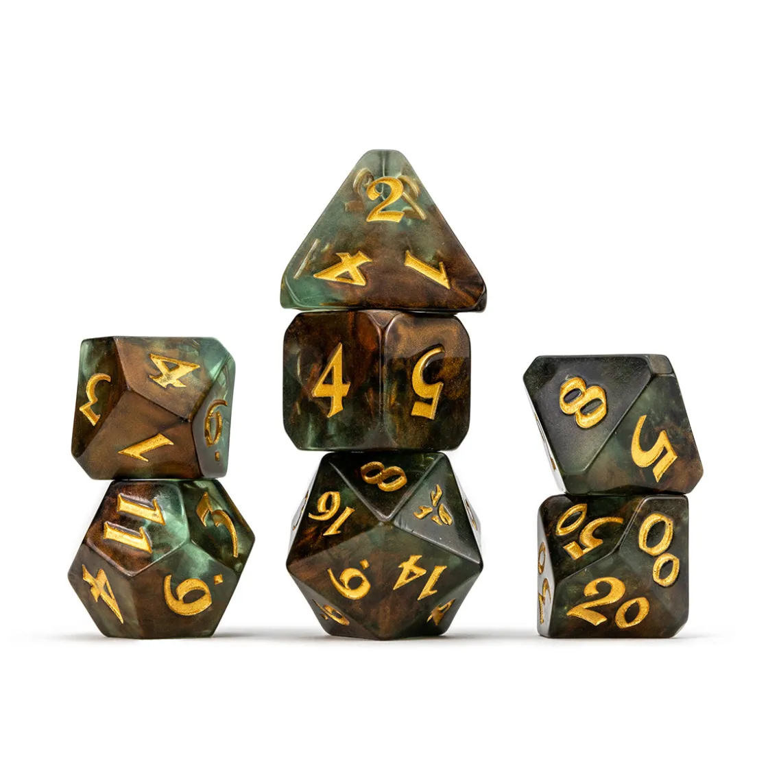 Dice And Dice Bags-Critical Role Vox Machina Dice Set: Keyleth