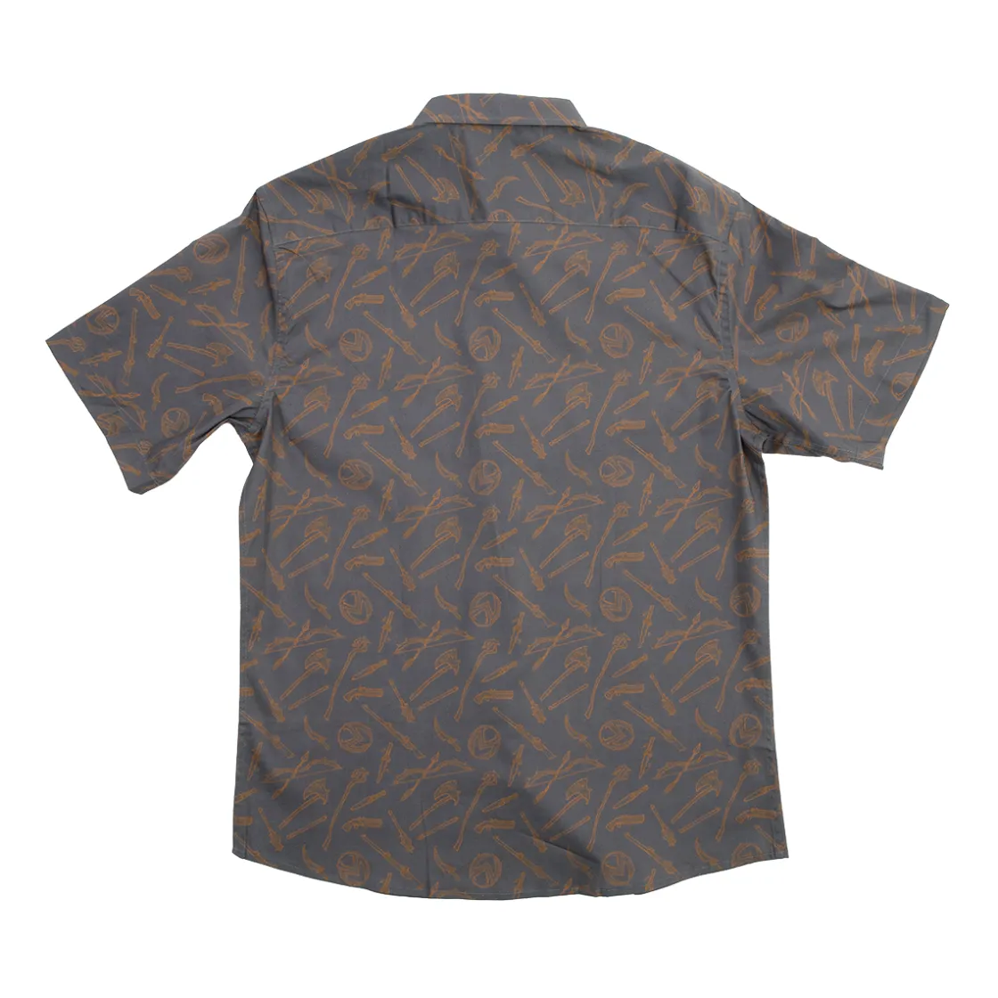 Polo & Button Down Shirts-Critical Role Vox Machina Weapons Button Down Short Sleeve Shirt